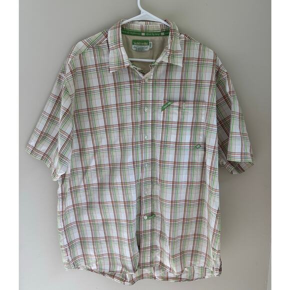 Ecko Unltd Y2K Green Plaid Classic Material Button Up Shirt Hip Hop Skater 2XL - Picture 1 of 8